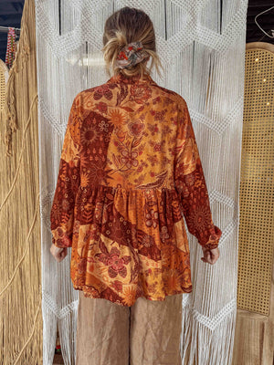 Greta Bohemian Waterfall Blouse