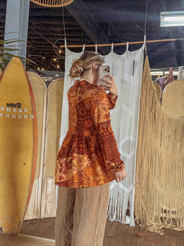 Greta Bohemian Waterfall Blouse