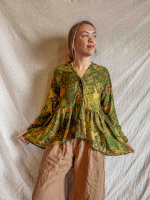 Greta Bohemian Waterfall Blouse