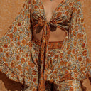 Simona Bell Sleeve Wrap top