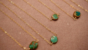 Natural Turquoise Necklace | 14K Gold Filled