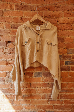 Organic Cotton Bamboo Crop Shacket