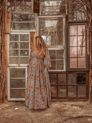 Marlowe Organic Cotton Hand Block Printed Dress