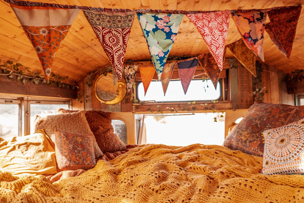Recycled Silk Boho Flags