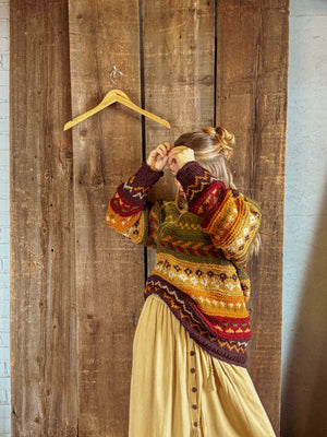 Otto Hand-Knitted Wool Earthy Sweater