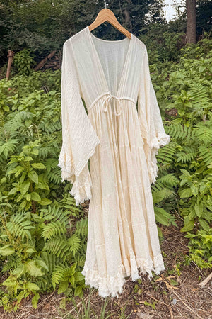 Sunwashed Raw Organic Cotton Kimono