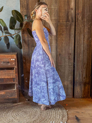 Hemp Organic Cotton Yoga Skirt / Dress - Hand Dyed