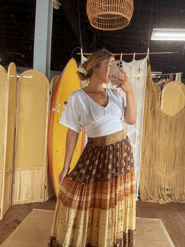 Jala Cotton Woven Crop Top