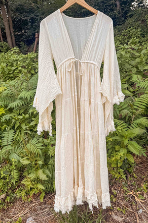 Sunwashed Raw Organic Cotton Kimono