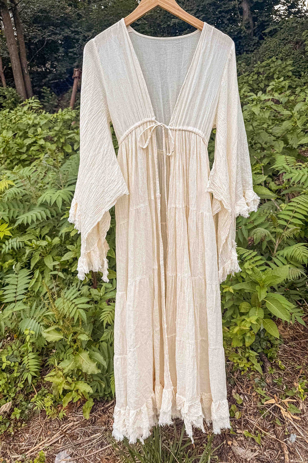 Sunwashed Raw Organic Cotton Kimono