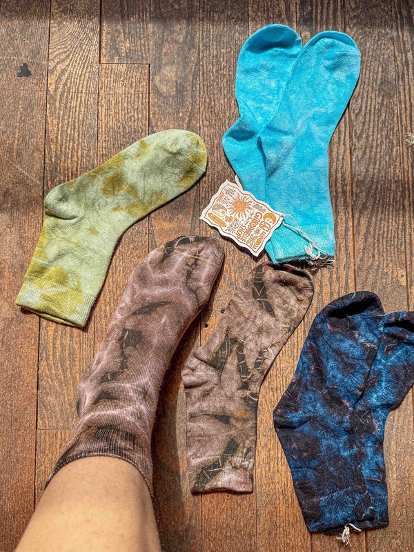 Bamboo Cotton Hand Dyed Socks