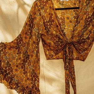 Simona Bell Sleeve Wrap top
