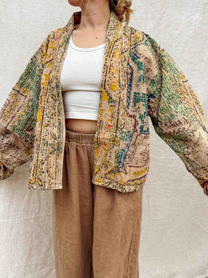 Cardigan Kantha Tapis Persan - Everglades