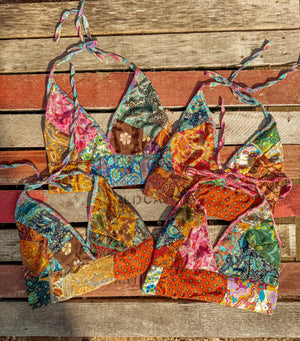 Recycled Patchwork Bralette