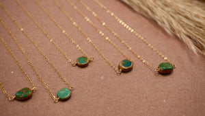 Natural Turquoise Necklace | 14K Gold Filled