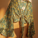 Simona Bell Sleeve Wrap top