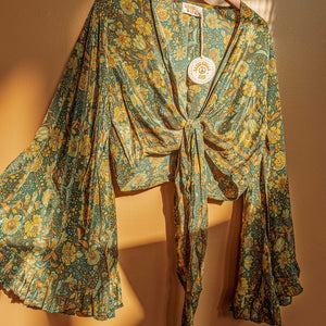 Simona Bell Sleeve Wrap top