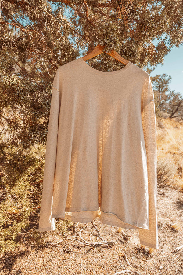 LONG SLEEVE HEMP SHIRT: Hemp Organic Cotton