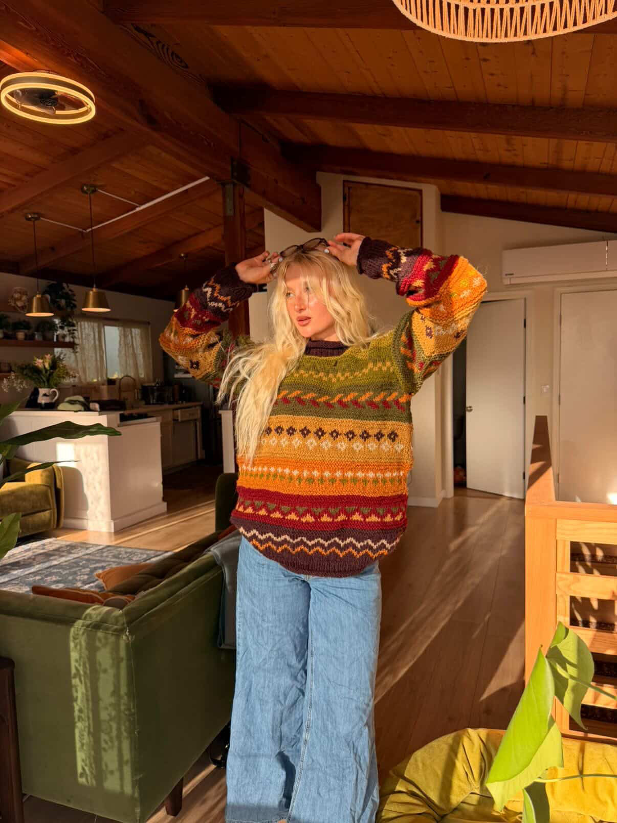 Otto Hand-Knitted Wool Earthy Sweater