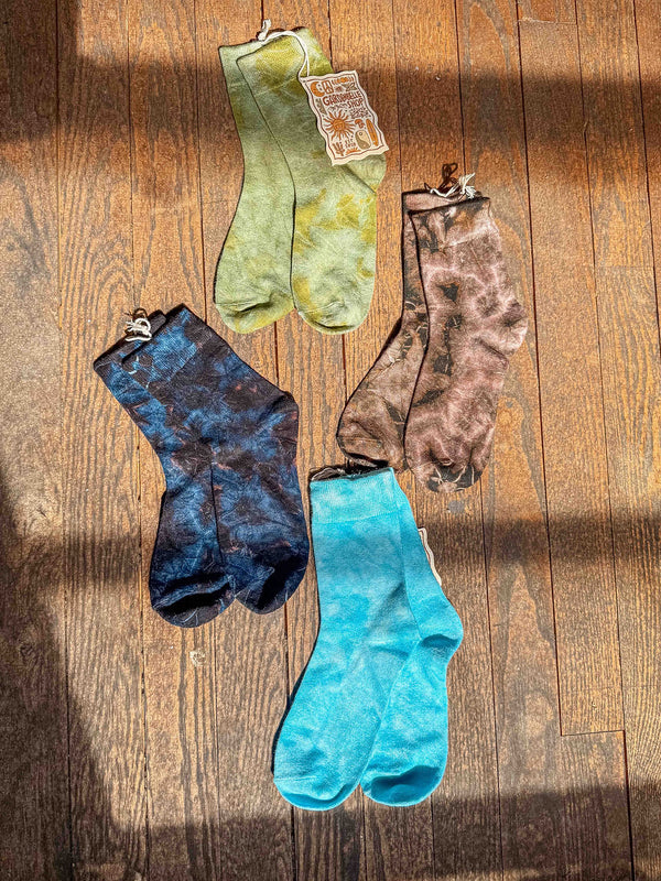 Bamboo Cotton Hand Dyed Socks