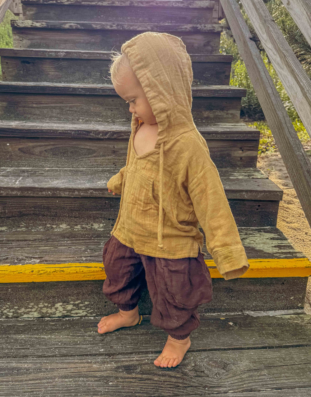 Mini Moonstone Joggers: Organic Cotton Bamboo