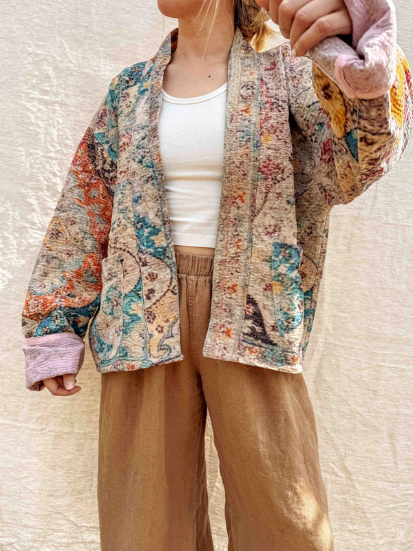 Persian Rug Kantha Cardigan - Multiverse