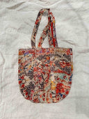 BOLSO DE MANO Kantha con diseño de alfombra persa