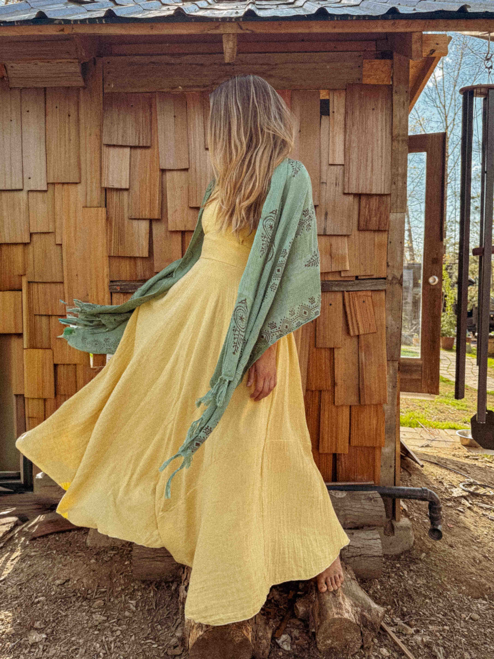 Salty Shakka Block Printed Sarong + Scarf