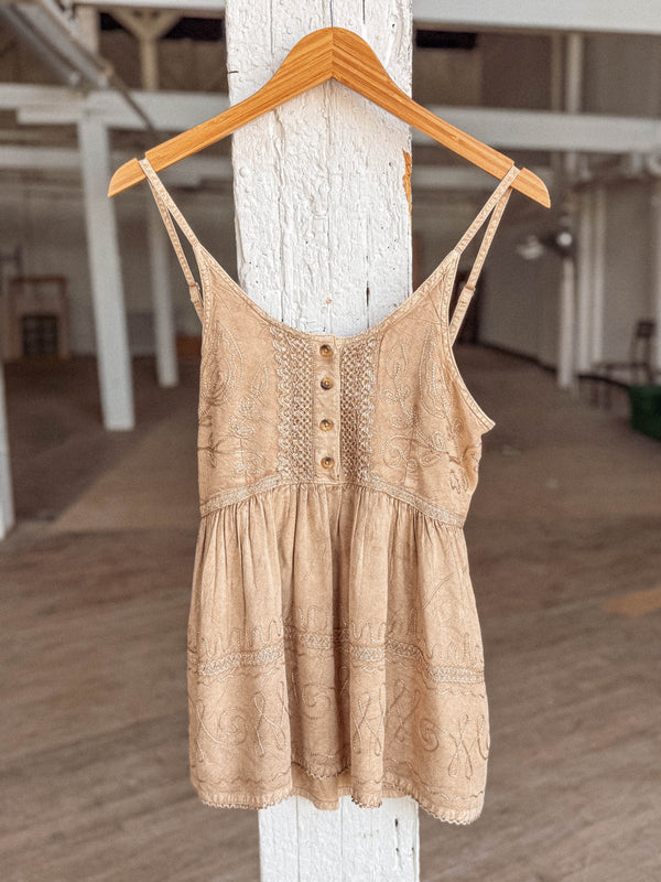 Katydid Button Flowy Top