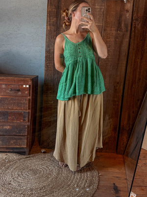 Katydid Button Flowy Top