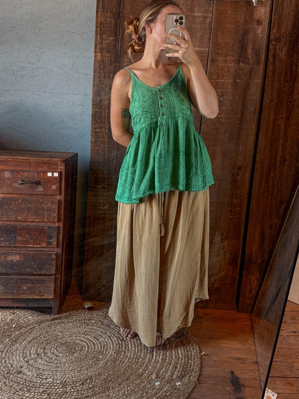 Katydid Button Flowy Top