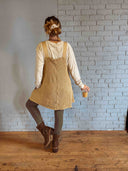 Minivestido Jersey Color Ciervo | Algodón Orgánico