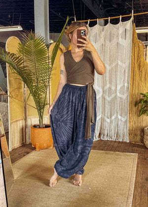 Tie Dye Flowy Genie Pants