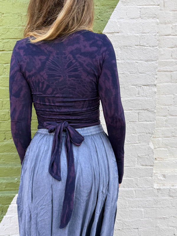Zuri Hand-Dyed Wrap Top
