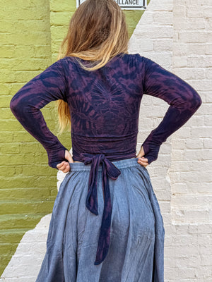Zuri Hand-Dyed Wrap Top