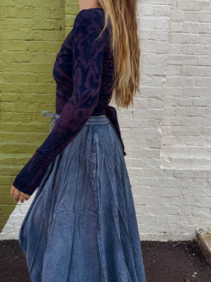 Zuri Hand-Dyed Wrap Top