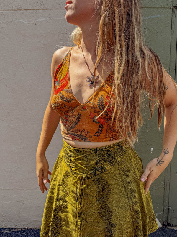 Organic Cotton Velvet Bralette