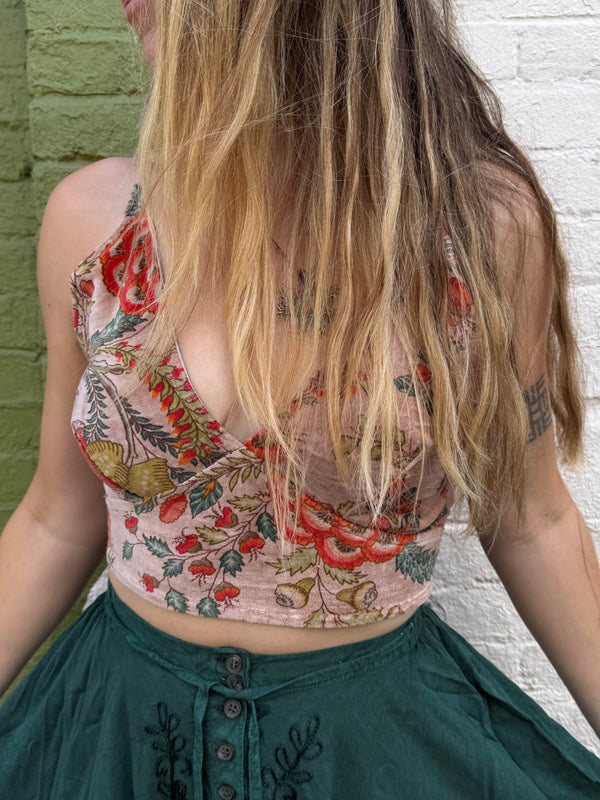 Organic Cotton Velvet Bralette