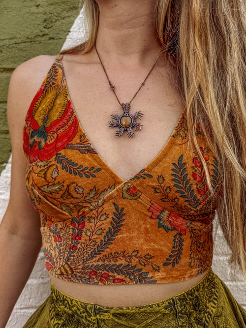 Organic Cotton Velvet Bralette