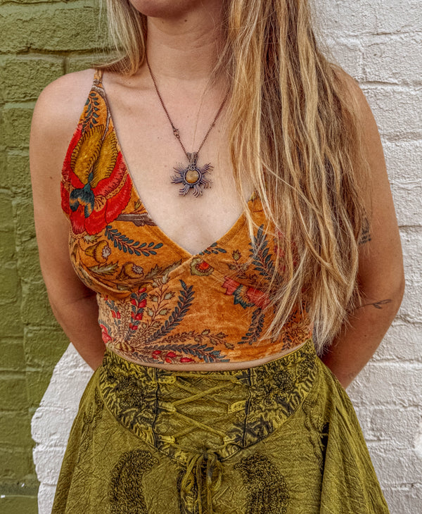 Organic Cotton Velvet Bralette